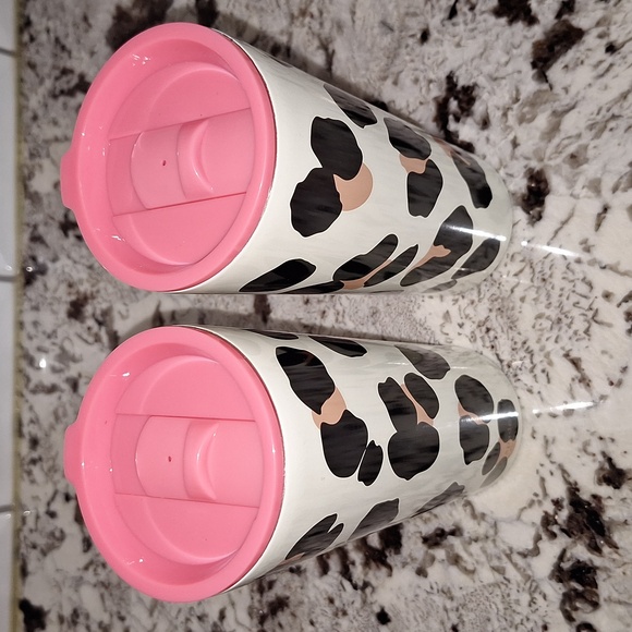 🐆 Kate Spade Forest Feline set of (2) 24 oz tumblers. Brand new with tags. - Picture 5 of 5